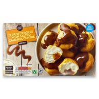 Profiteroles With Salted Caramel Centre 280g 12 Pack Dessert Menu